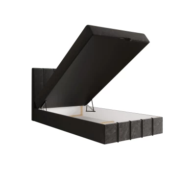Jednolůžková boxspringová postel 100x200 MADLEN 1 - šedá