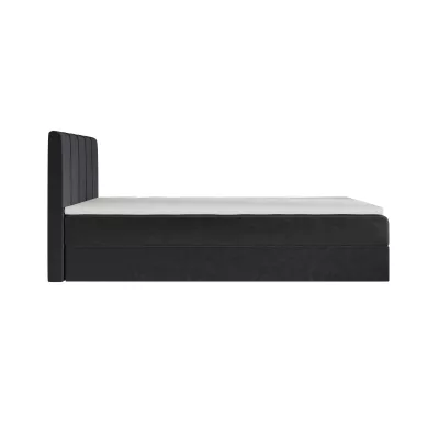 Jednolůžková boxspringová postel 100x200 MADLEN 1 - tmavě šedá