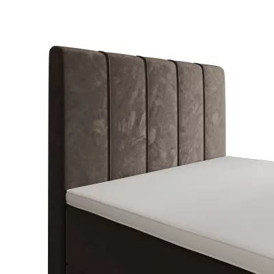 Jednolůžková boxspringová postel 90x200 MADLEN COMFORT 1 - hnědá