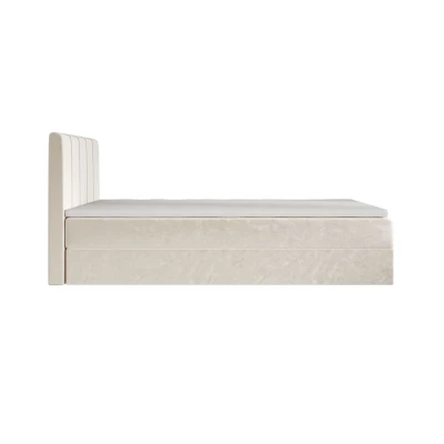 Jednolůžková boxspringová postel 100x200 MADLEN COMFORT 1 - béžová