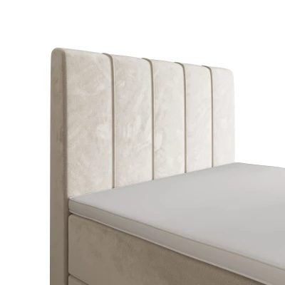Jednolůžková boxspringová postel 100x200 MADLEN COMFORT 1 - béžová