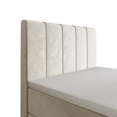Jednolůžková boxspringová postel 100x200 MADLEN COMFORT 1 - béžová