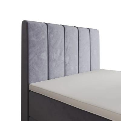 Jednolůžková boxspringová postel 100x200 MADLEN COMFORT 1 - světle fialová