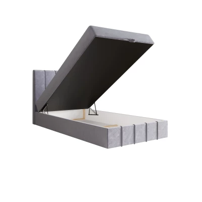 Jednolůžková boxspringová postel 100x200 MADLEN COMFORT 1 - světle fialová