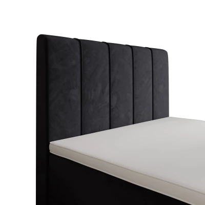 Jednolůžková boxspringová postel 100x200 MADLEN COMFORT 1 - tmavě šedá