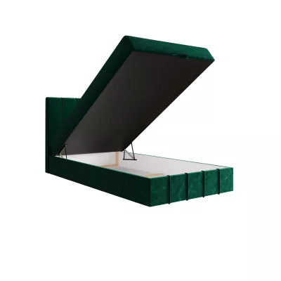 Jednolůžková boxspringová postel 120x200 MADLEN COMFORT 1 - zelená