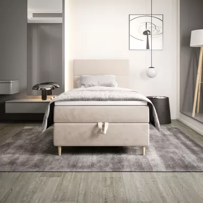 Kontinentální jednolůžková postel 90x200 ANGELES 1 - béžová