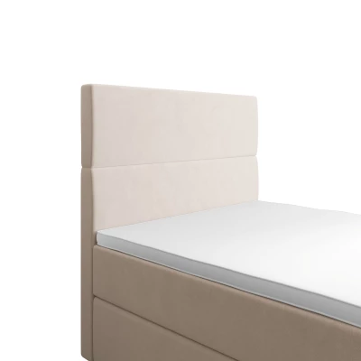 Kontinentální jednolůžková postel 90x200 ANGELES 1 - béžová