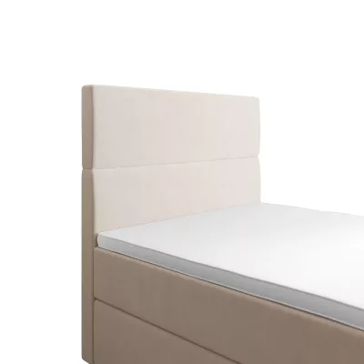 Kontinentální jednolůžková postel 90x200 ANGELES 1 - béžová