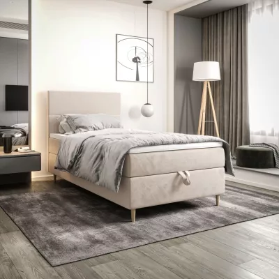 Kontinentální jednolůžková postel 90x200 ANGELES 1 - béžová