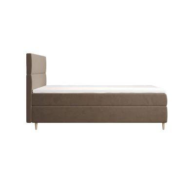 Kontinentální jednolůžková postel 90x200 ANGELES 1 - hnědá