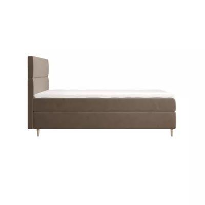 Kontinentální jednolůžková postel 90x200 ANGELES 1 - hnědá