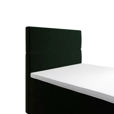 Kontinentální jednolůžková postel 120x200 ANGELES 1 - tmavě zelená