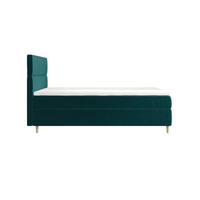 Kontinentální jednolůžková postel 90x200 ANGELES COMFORT 1 - petrolejová