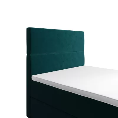 Kontinentální jednolůžková postel 90x200 ANGELES COMFORT 1 - petrolejová