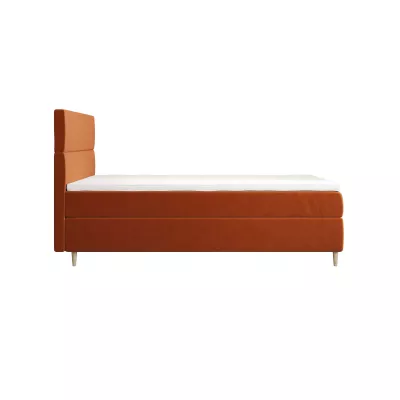 Kontinentální jednolůžková postel 100x200 ANGELES COMFORT 1 - oranžová