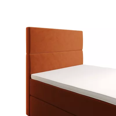 Kontinentální jednolůžková postel 100x200 ANGELES COMFORT 1 - oranžová