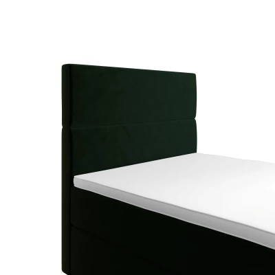 Kontinentální jednolůžková postel 100x200 ANGELES COMFORT 1 - tmavě zelená