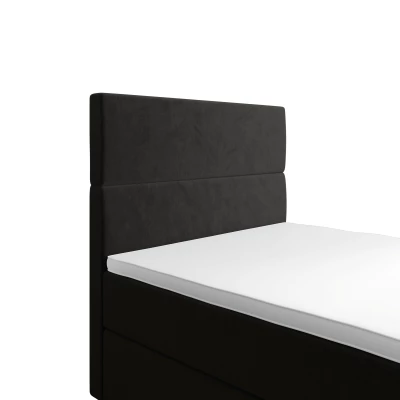 Kontinentální jednolůžková postel 100x200 ANGELES COMFORT 1 - tmavě šedá