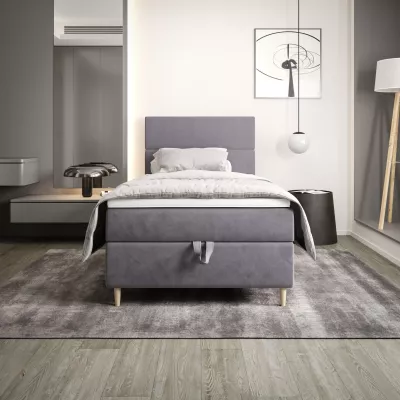 Kontinentální jednolůžková postel 100x200 ANGELES COMFORT 1 - fialová