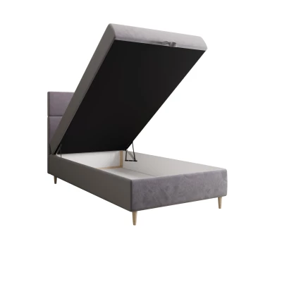 Kontinentální jednolůžková postel 100x200 ANGELES COMFORT 1 - fialová