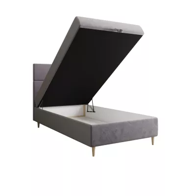 Kontinentální jednolůžková postel 100x200 ANGELES COMFORT 1 - fialová