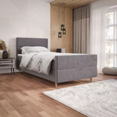 Kontinentální jednolůžková postel 90x200 ANGELES PLUS 1 - fialová