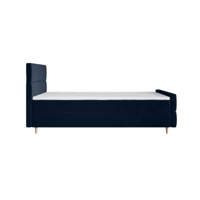 Kontinentální jednolůžková postel 90x200 ANGELES PLUS COMFORT 1 - tmavě modrá