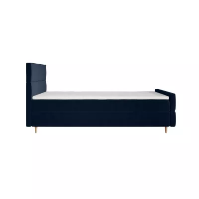 Kontinentální jednolůžková postel 90x200 ANGELES PLUS COMFORT 1 - tmavě modrá