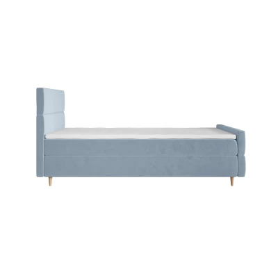 Kontinentální jednolůžková postel 90x200 ANGELES PLUS COMFORT 1 - světle modrá