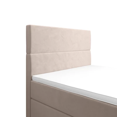 Kontinentální jednolůžková postel 90x200 ANGELES PLUS COMFORT 1 - béžová