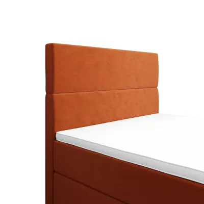 Kontinentální jednolůžková postel 100x200 ANGELES PLUS COMFORT 1 - oranžová