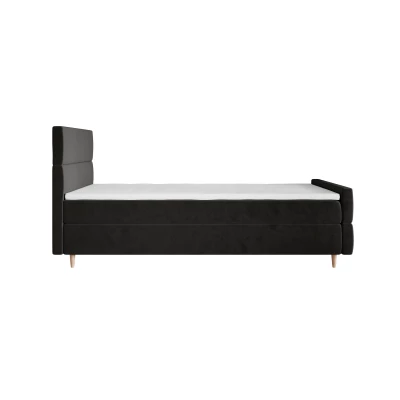 Kontinentální jednolůžková postel 100x200 ANGELES PLUS COMFORT 1 - tmavě šedá
