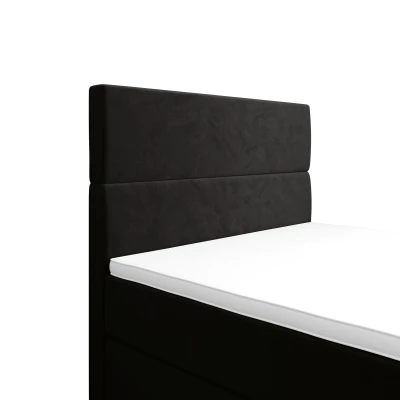 Kontinentální jednolůžková postel 100x200 ANGELES PLUS COMFORT 1 - tmavě šedá