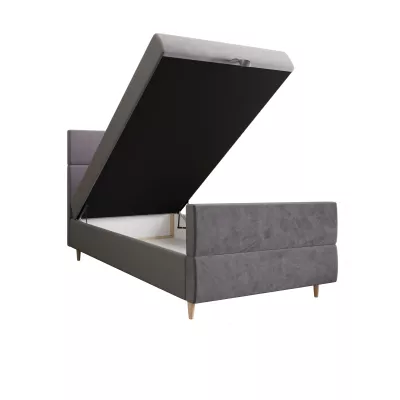 Kontinentální jednolůžková postel 100x200 ANGELES PLUS COMFORT 1 - fialová