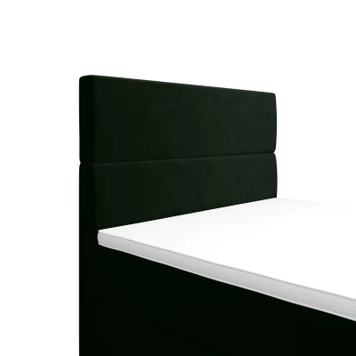 Kontinentální jednolůžková postel 120x200 ANGELES PLUS COMFORT 1 - tmavě zelená
