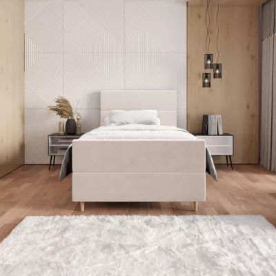 Kontinentální jednolůžková postel 120x200 ANGELES PLUS COMFORT 1 - béžová