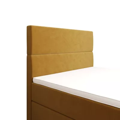 Kontinentální jednolůžková postel 120x200 ANGELES PLUS COMFORT 1 - hořčicová