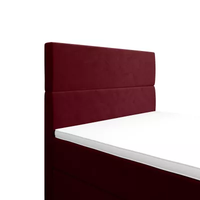 Kontinentální jednolůžková postel 120x200 ANGELES PLUS COMFORT 1 - červená