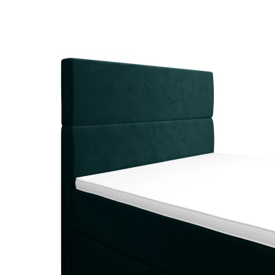 Kontinentální jednolůžková postel 120x200 ANGELES PLUS COMFORT 1 - petrolejová