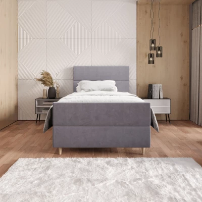 Kontinentální jednolůžková postel 120x200 ANGELES PLUS COMFORT 1 - fialová