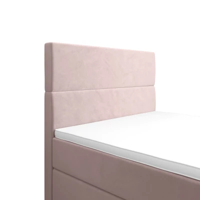 Kontinentální jednolůžková postel 120x200 ANGELES PLUS COMFORT 1 - světle růžová