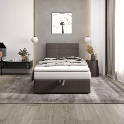 Čalouněná postel 90x200 DELILAH 3 - hnědá
