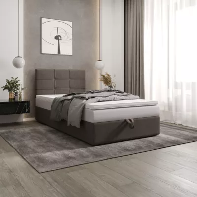 Čalouněná postel 90x200 DELILAH 3 - hnědá
