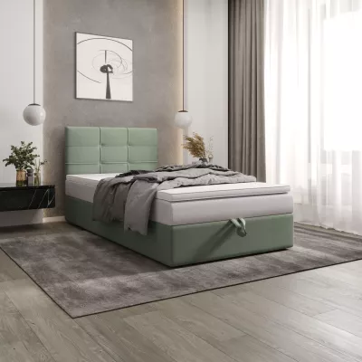 Čalouněná postel 90x200 DELILAH 3 - mátová