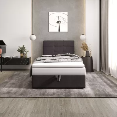 Čalouněná postel 100x200 DELILAH 3 - tmavě šedá