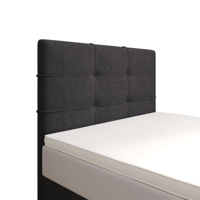 Čalouněná postel 100x200 DELILAH 3 - tmavě šedá