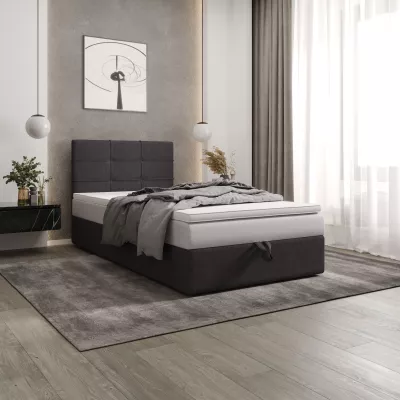 Čalouněná postel 100x200 DELILAH 3 - tmavě šedá