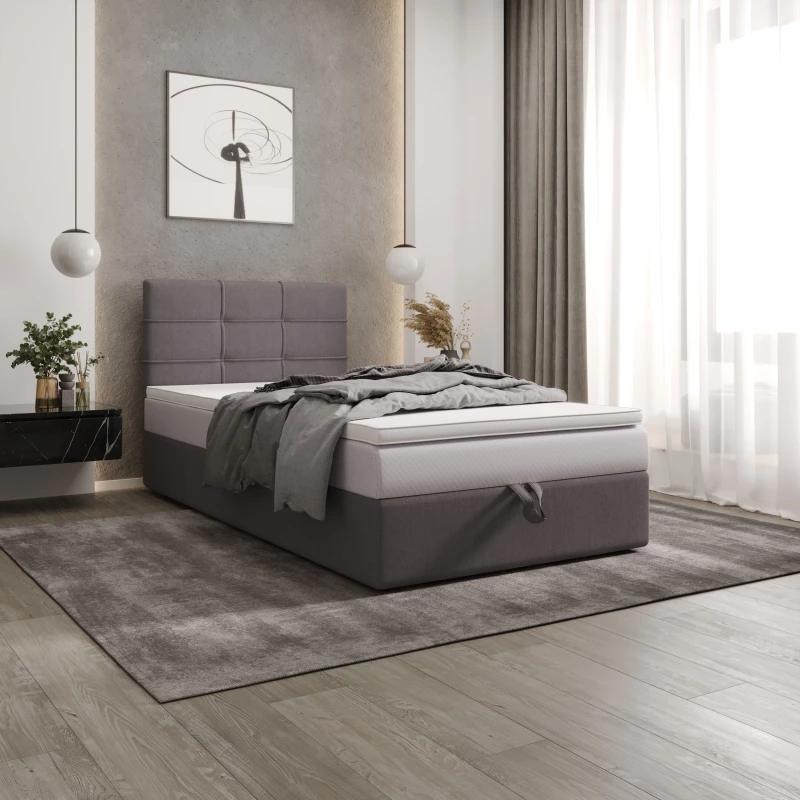 Čalouněná postel 100x200 DELILAH COMFORT 3 - šedá