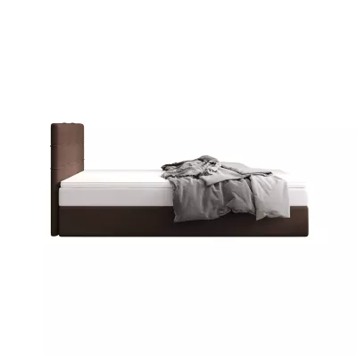 Čalouněná postel 100x200 DELILAH COMFORT 3 - tmavě hnědá